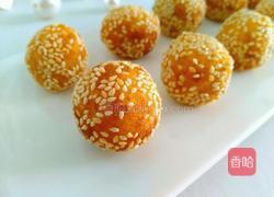 黄金球~南瓜芝麻球的做法图解15