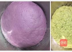 紫薯玫瑰花卷的做法图解3