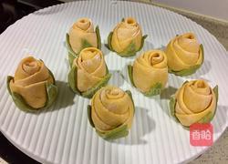 南瓜玫瑰花卷的做法图解9
