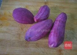 奶香紫薯丸子的做法图解1