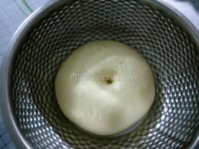 发酵2倍大，戳下去不反弹