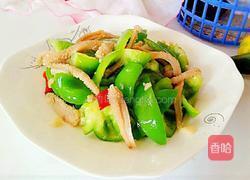 青椒炒牛肚的做法图解11