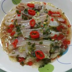 五花咸肉蒸白菜的做法[图]