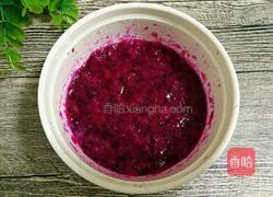 玫瑰花馒头（红心火龙果汁）的做法图解3