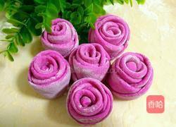 玫瑰花馒头(红心火龙果汁)的做法图解21