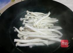 海鲜菇炒肉的做法图解2