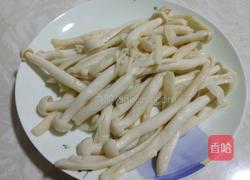 海鲜菇炒肉的做法图解3