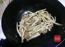 海鲜菇炒肉的做法图解10