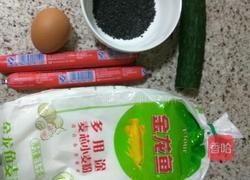 火腿肠鸡蛋卷的做法图解1