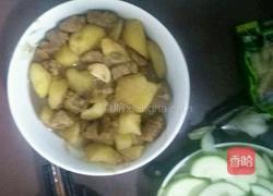 核桃油土豆烧肉的做法图解6