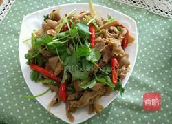 葱爆羊肚的做法图解8