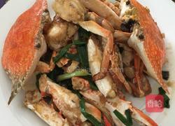 香葱姜炒蟹的做法图解5