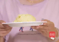 绿豆糕+火龙果汁的做法图解5