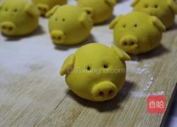 黄金小猪豆沙包的做法图解12