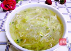 虾米白菜粉丝素汤的做法图解11