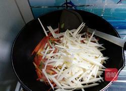 茭白素炒的做法图解4