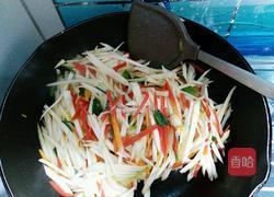茭白素炒的做法图解5