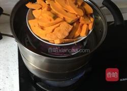 南瓜紫薯饼的做法图解2