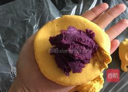 南瓜紫薯饼的做法图解9