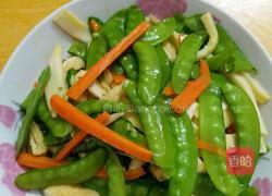 荷兰豆炒油豆腐的做法图解8