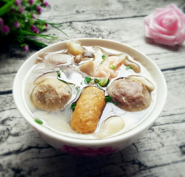 肉丸平菇汤