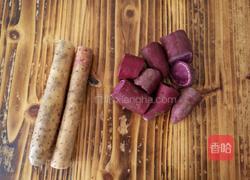 山药紫薯糕的做法图解2