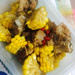 蒜香排骨煎玉米