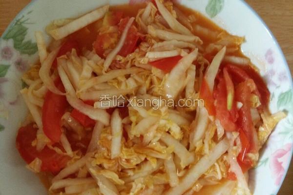 西红柿煮白菜