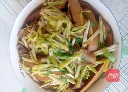 蒜苗豆干炒肉的做法图解8