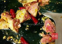 蒜苔炒咸鸭腿的做法图解3