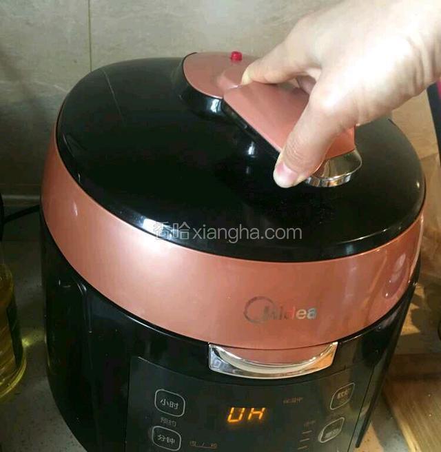 音乐声响，排气打开锅盖