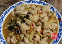 酸菜炒猪大肠的做法图解5