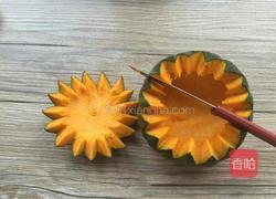 萬圣節(jié)的南瓜蒸蛋的做法圖解2