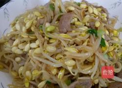 豆芽炒肉的做法图解5