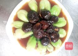 香菇扒菜胆的做法图解5