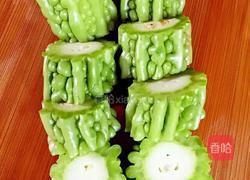 教你做出夏日爽口苦瓜豆腐圈的做法图解4
