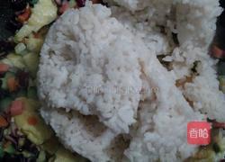 五彩家常炒饭的做法图解7