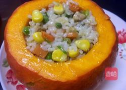 鸡肉米饭南瓜盅的做法图解5