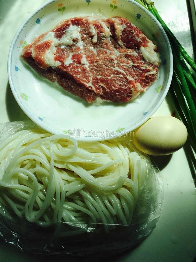 准备好食材