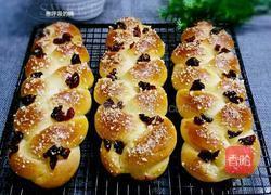 蔓越莓干酥粒辫子面包的做法图解12