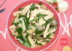 腐竹炒蒜苗的做法图解6