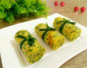韭菜虾皮鸡蛋卷[图]