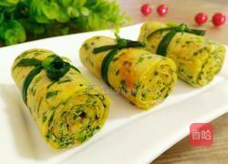 韭菜虾皮鸡蛋卷的做法图解1