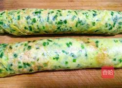 韭菜虾皮鸡蛋卷的做法图解10