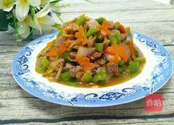 牛肉炒三蔬的做法图解10