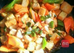 胡萝卜炒豆腐的做法图解8