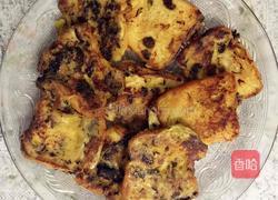 橄榄菜鸡蛋香煎面包片的做法图解6