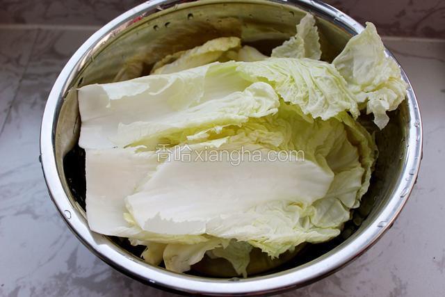 白菜洗干净