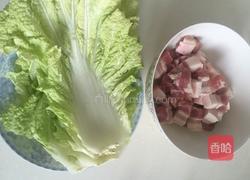 红烧肉炖白菜粉条的做法图解2