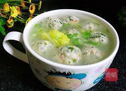 菠菜鸡肉丸子汤的做法图解11